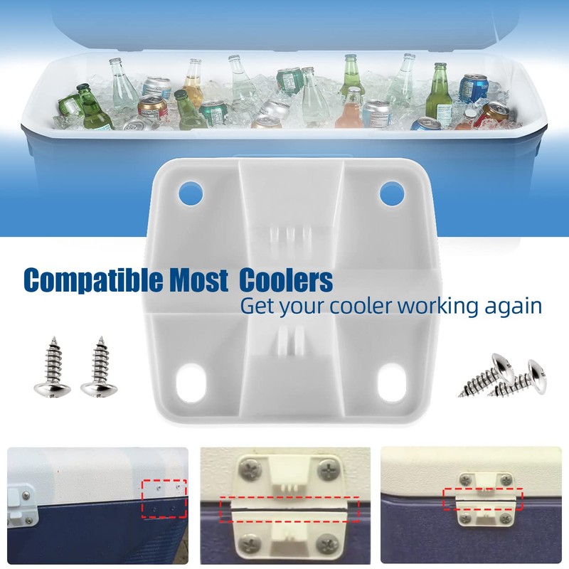 Cooler Plastic Hinges Replacement for Coleman - Replacement Hinges for