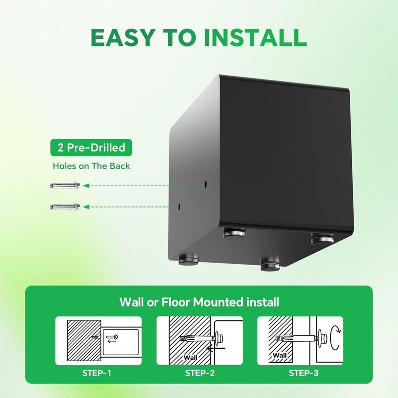 Safe Box with Digital Keypad & Alarm System - Electronic