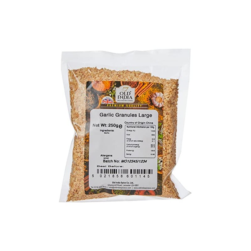 Old India Garlic Granules Large 250g