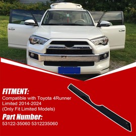 SecosAutoparts Glossy Black Front Middle Grille Inserts Compatible with Toyota 4Runner Limited 2014-2024# 53122-35060 5312235060 Only Fit Limited Models