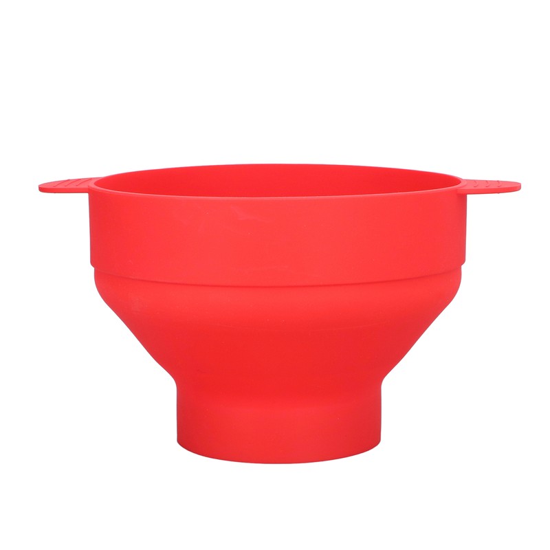 Large Microwave Popcorn Popper with Lid Handle BPA Free Foldable