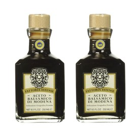Generic Fattoria Estense - Gold Label Balsamic Vinegar of Modena IGP - Aged 12 Yrs - Bottle is 8.5oz - Pack of 2
