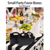 Happyhiram Black 25 CT 6 Inch Candy Boxes Party Favors