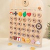 Children Wooden Calendar Perpetual Wall Calendar Early Educational Toy Gift