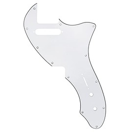 Guitar Anatomy Telecaster Thinline Pickguard Scratch Plate Fits Fender 69 RI USA - White