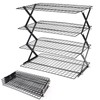 2/3/4-Tier collapsible cooling rack for baking,Folding Cooling Grid,Adjustable Stackable Roasting