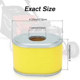 Savior 2 Pack GX160 Air Filter for Honda GX 160 GX200 GX140 5HP 5.5HP 6HP Engine Parts Replace 17210-ZE1-505 17210-ZE1-517 17210-ZE1-822 with Spark Plug