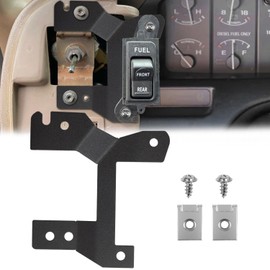 Back Window Dual Fuel Tank Switch Repair Bracket Compatible with 1992-1997 OBS Ford F150 F250 F350 Bronco Dash Switch Panel Bracket
