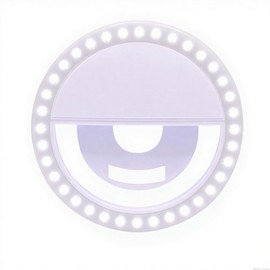 BOIOBAIA Selfie Ring Light Rechargeable Portable Clip-on Selfie Fill Light with 36 LED for Smart Phone Photography, Camera Video Makeup