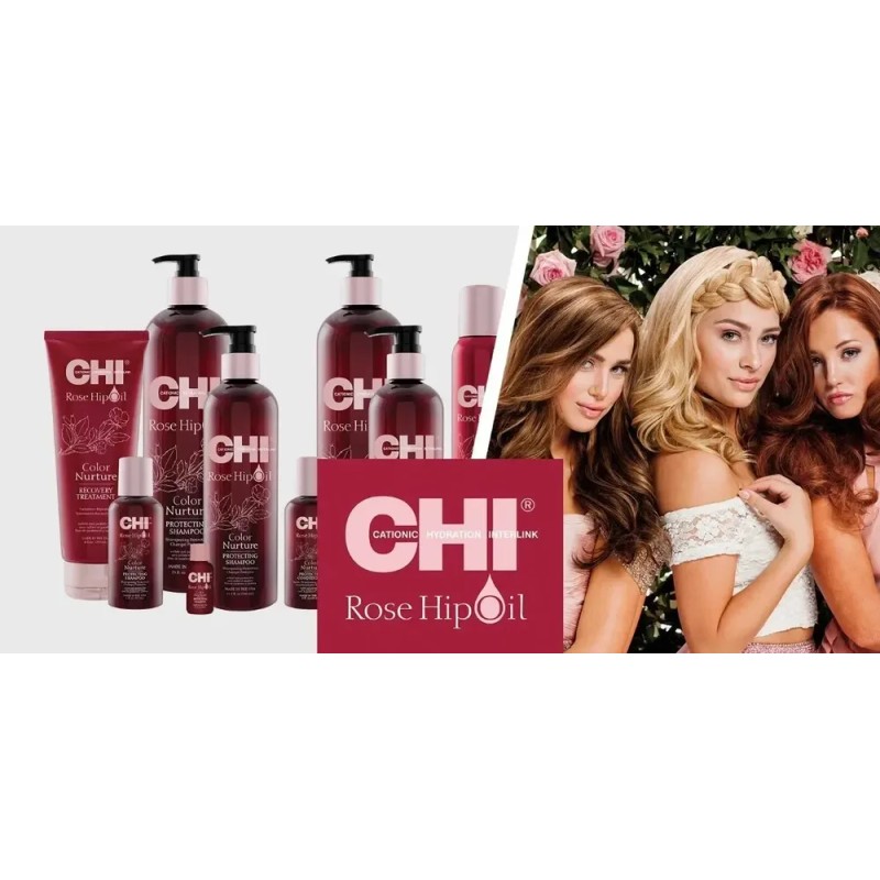 Shampoo Para Cuidado De Color Chi Rose Hip Oil 59ml