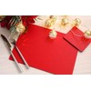 The Dapper House Set of 4 Elementary Red Leatherboard Placemats