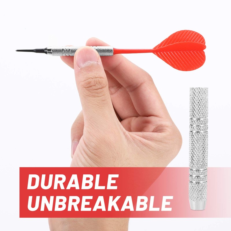 Accmor 12 Pack Soft Tip Darts, Bar Dart, Plastic Tip