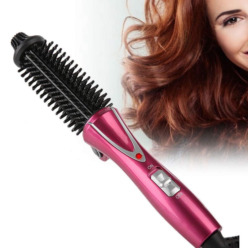 Electric Folding Hair Curler Comb Brush Portable Hair Dressing Beauty