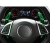 iJDMTOY Green CNC Billet Aluminum Larger Paddle Shifter Extensions Compatible