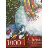 SPRINGBOK FEATHERED FRIENDS 1000 PC PUZZLE SNOWMAN IN HAT SCARF