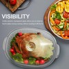 Luvan 2.8L/3Qt Glass Casserole Dish with Lid, Ribbed Oval Glass