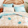 Cmfshape Blue Coastal Queen Size Comforter Set 7 Pieces,Starfish Printed