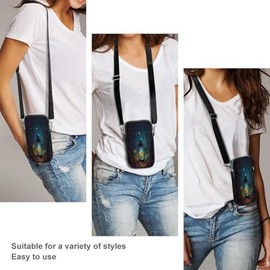 Bolso para teléfono celular con correa desmontable, pequeño bolso cruzado para hombres y mujeres, mini bolso para teléfono celular, cartera de teléfono inteligente, bolsa de moda para correr, viajes y