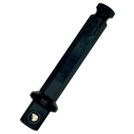 Pro-Graad 7/16 Hex to 1/2 Square Socket Extended Length Adapter Drive Converter, Impact Driver Bit, Ball Retainer, 3.5” Extension, Works with 7/16” Impact Driver & 1/2" Drill