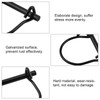INCREWAY 10pcs 1/4" Heavy Duty Carbon Steel Black Quick Release