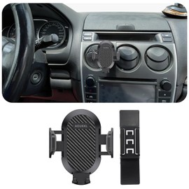 AOUKKL Car Phone Holder Fits for Mazda 6 2003-2008 Accessories,Thick Cases Friendly,Cell Phone Mount for 4-7 in Phones,360 Degree Rotation,Easy to Install