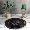 Richland Charger Plate Beaded Round 13" Eggplant Set of 12