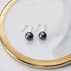 Philip Jones Sterling Silver Grey Pearl Drop Earrings
