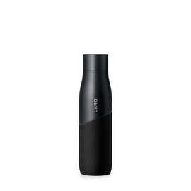LARQ Bottle Movement PureVis 24 oz - Lightweight Self-Cleaning and Non-Insulated Stainless Steel Water Bottle with UV Water Purifier | Reusable & Travel Friendly, Black/Onyx