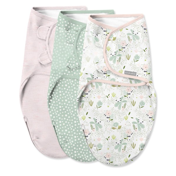 SwaddleMe by Ingenuity Easy Change Baby Swaddle in Size Small/Medium,