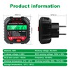 VOBOR Steckdosentester mit RCD-Prüfung und LCD-Voltage-Display, 6 Arten von Fehlerdiagnose,