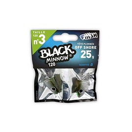 FIIISH Black Minnow 120-2 Jig heads Off Shore - 25g - Khaki