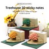 FOMTOR 3D Memo Pad Tree House Model, 200 Sheets Paper