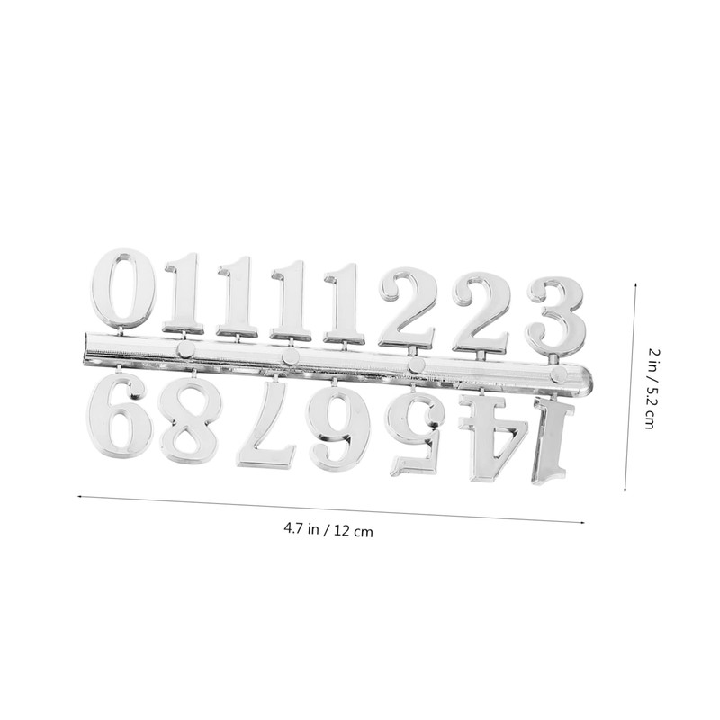 Tofficu 30 Sets DIY Digital Clock Numbers Replacement Parts for