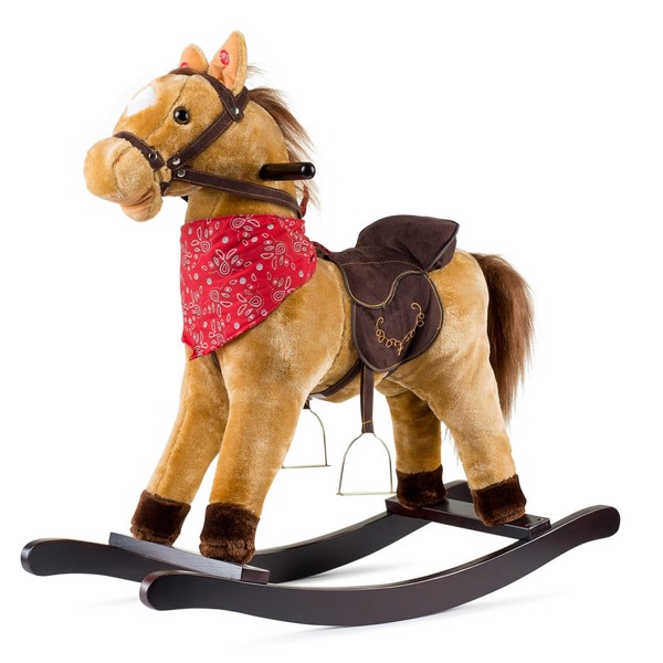 Cowboy Rocking Horse - Tan Brown