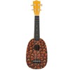 21in Ukulele with Carry Bag Tropical Fruit Pattern for Beginners