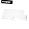 SEWACC 24grids Bead Storage Case Transparent Jewelry Organizer Detachable Dividers