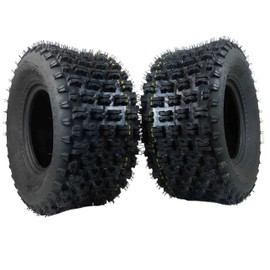MASSFX Rear Tire Set (2x) 4ply ATV Sport Quad Tires 20X10-9 20x10x9 Compatible with Honda 400ex TRX 450r, Raptor 660, YFZ 450