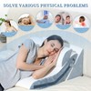 FSCGIFE Bed Wedge Pillow for Sleeping 3PCS, 20-in-1 Adjustable Memory