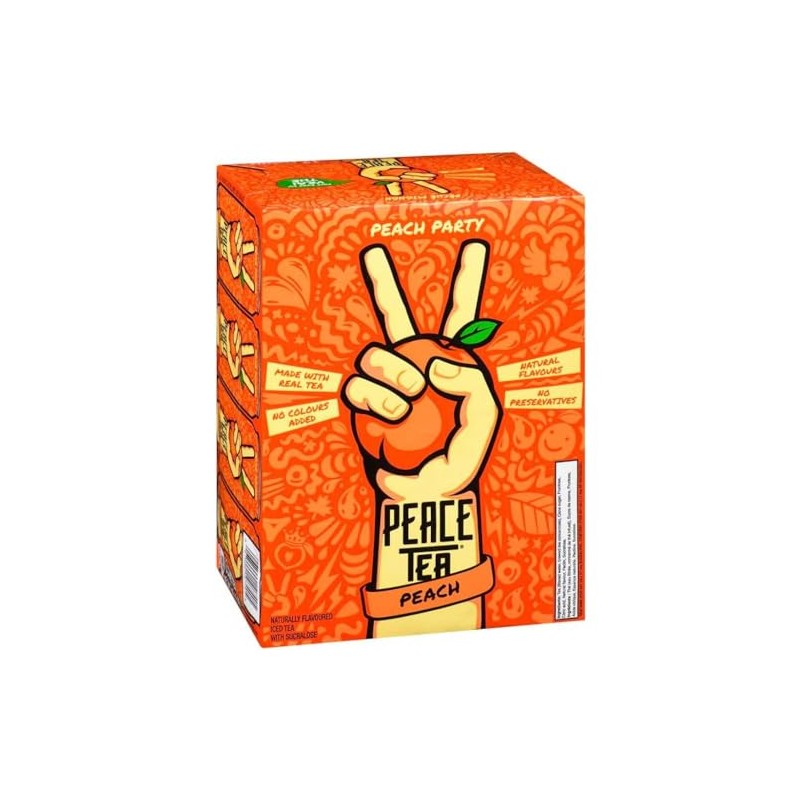 Peace Tea Iced Tea Peach Party Flavor Case of 12