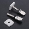 2pcs Stainless Steel Fin Screw Fin Screw Plate Set Nut