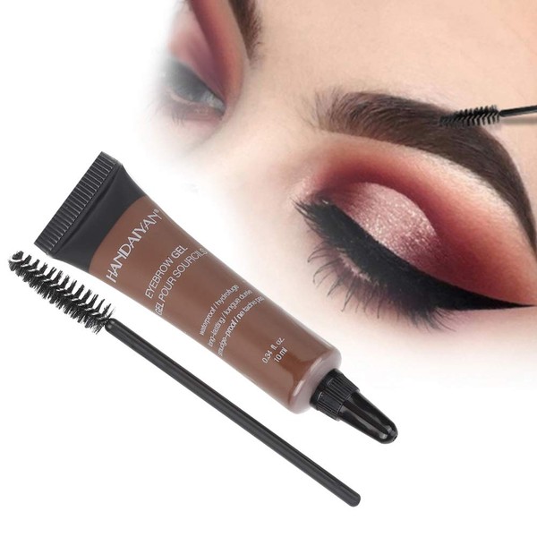 Eyebrow Dyeing with Brush, Professional Eyebrow Gel Waterproof Instant Eyebrow Colour Tint Makeup Tools (#03)