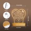 Attivolife Daughter Gift from Parent, 3D Night Light Warm Color