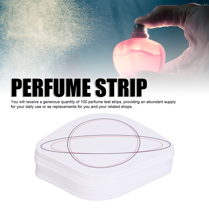 100pcs Aromatherapy Fragrance Testing Strip Disposable Portable Perfume Smelling Strip