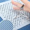 WADY 28pcs Plastic Sashiko Stencil Kit, 12pcs Geometric Sashiko Pattern