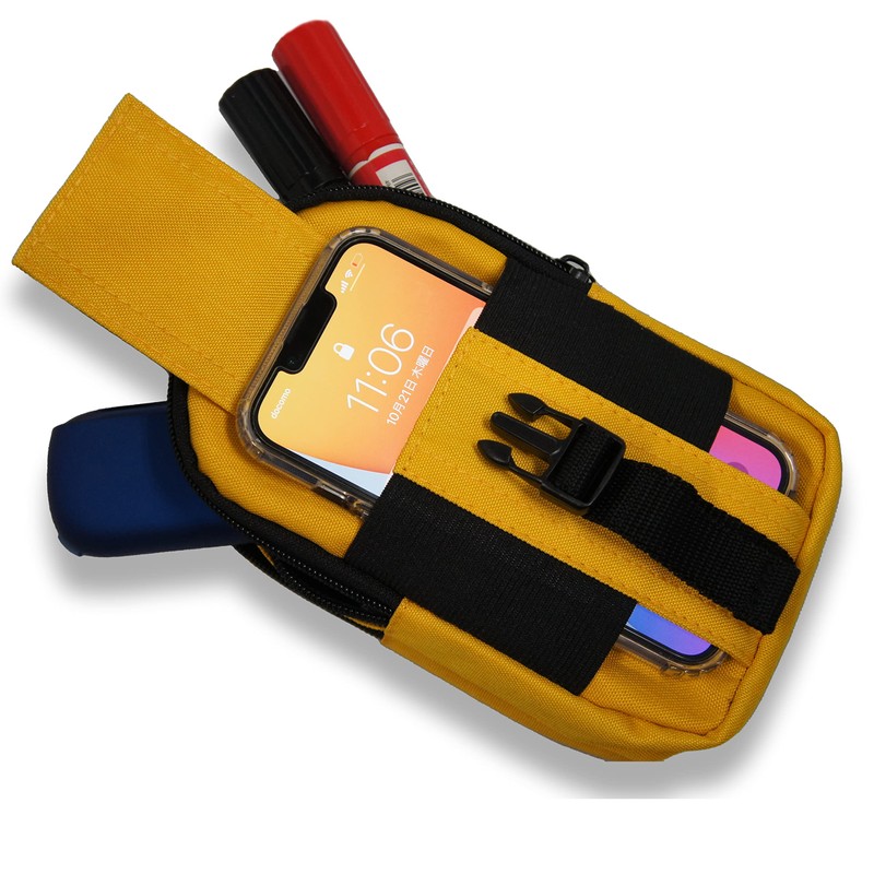 Multi-functional Work Pouch WK-06YE with 2-Way Belt Loops / Carabiner