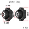 6 PCS M6 Nuts Star Knobs M6 Nut Hand Knob