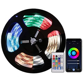 TOLIGO TLG-ST01 LED Tape Light, 9.8 ft (3 m), RGB Dimmable Color, USB Indirect Lighting with Remote Control