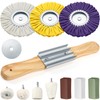 Liliful 12 Pcs 8" Airway Polishing Wheel Kit in Diameter