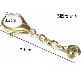 Lakymisy Badge Parts, Can Keychain, Set of 5, Pin Badge, Pin Batch, Brooch Modification, Fixed, Hardware, Hobby Material, Pressuring Activity, Can Badge Display, Anime Goods, Moe Goods
