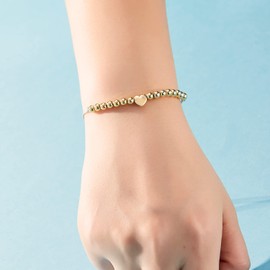 ALoveSoul 15th Birthday Gifts for Girls Adjustable Sterling Silver 15 Beads Bracelet Birthday Presents for 15 Year Old Girls